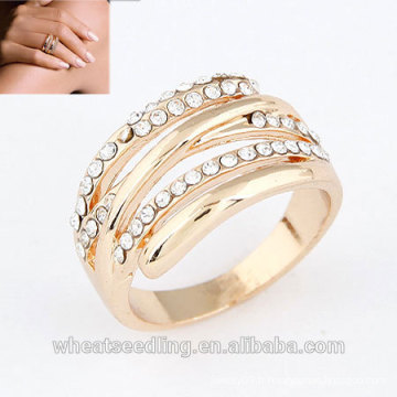 2014 Factory Directly Sale Ring Piston Ring avec diamant Taille de l'anneau de fiançailles à 13mm pour les femmes